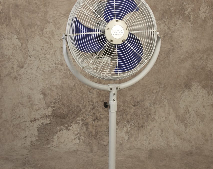 White 14” Pedestal Misting Fan